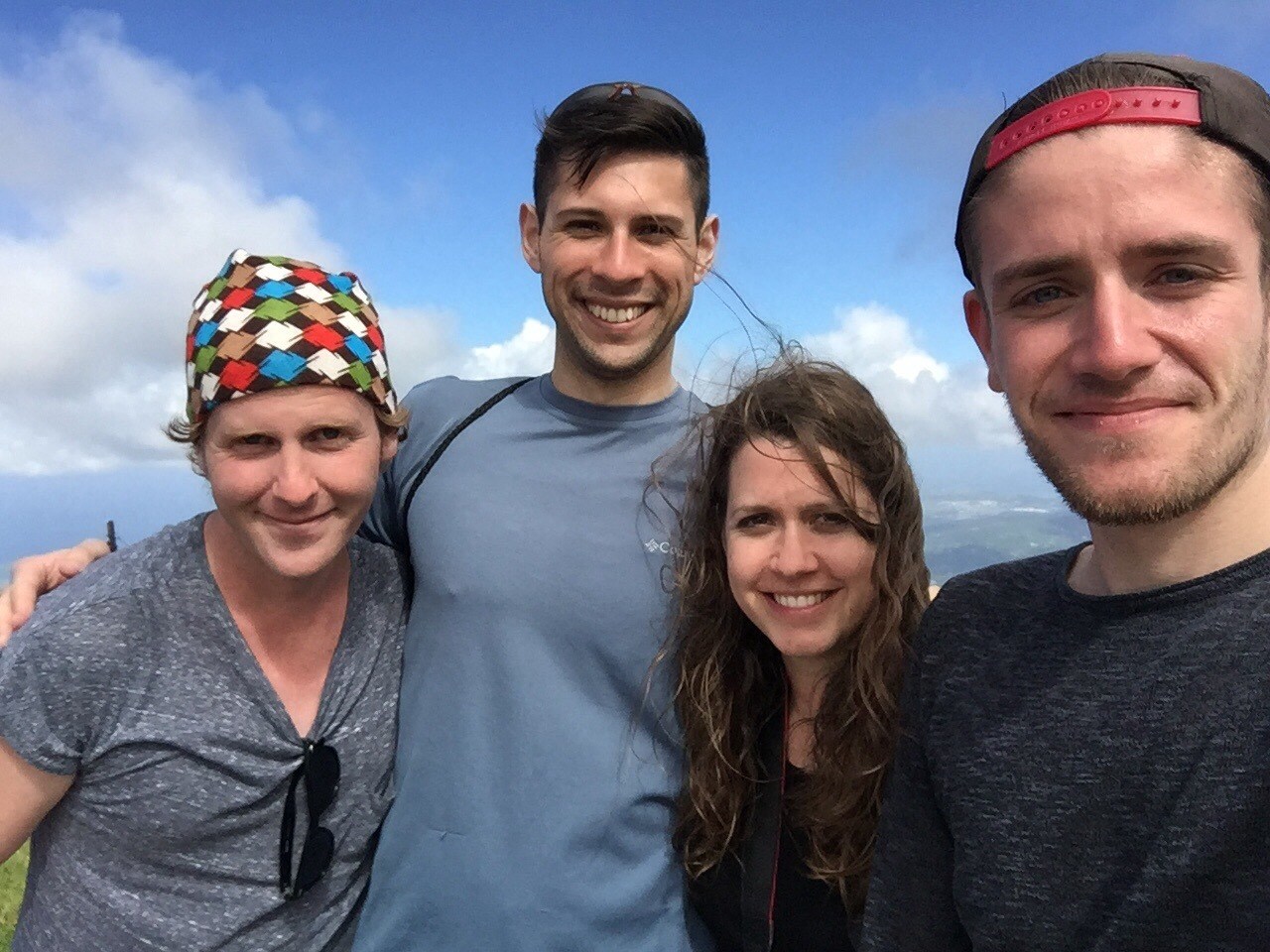 Ben with friends in El Yunque National Park Puerto Rico USA