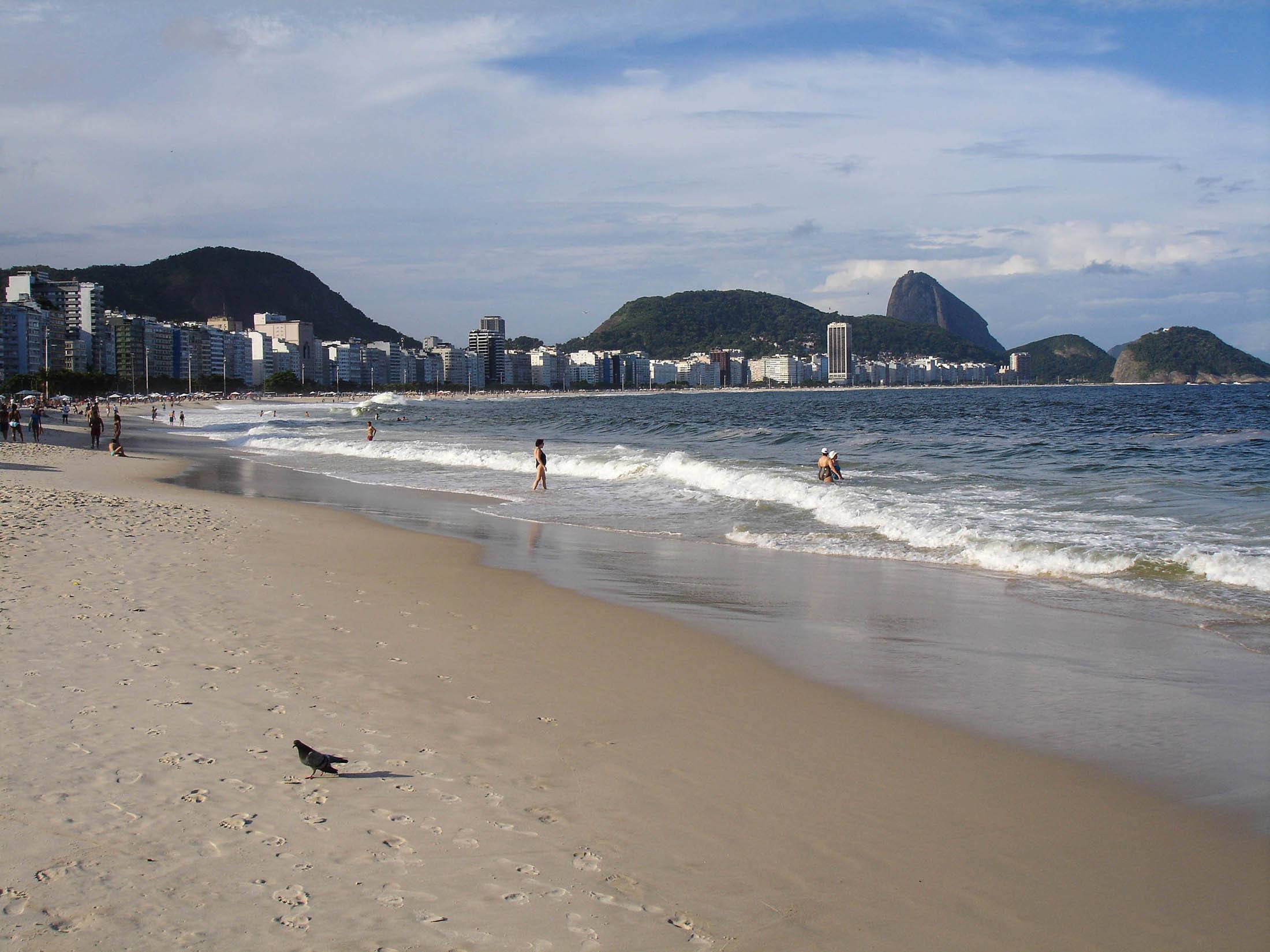 Copacabana Beach in Rio de Janeiro Brazil