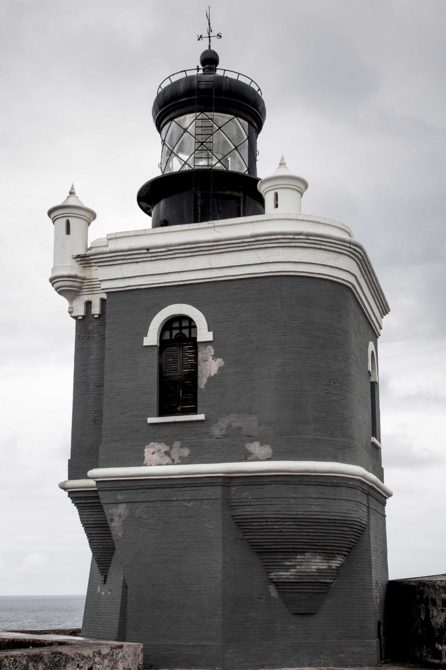 Lighthouse near Castillo san Felipe del Morro San Juan Puerto Rico USA