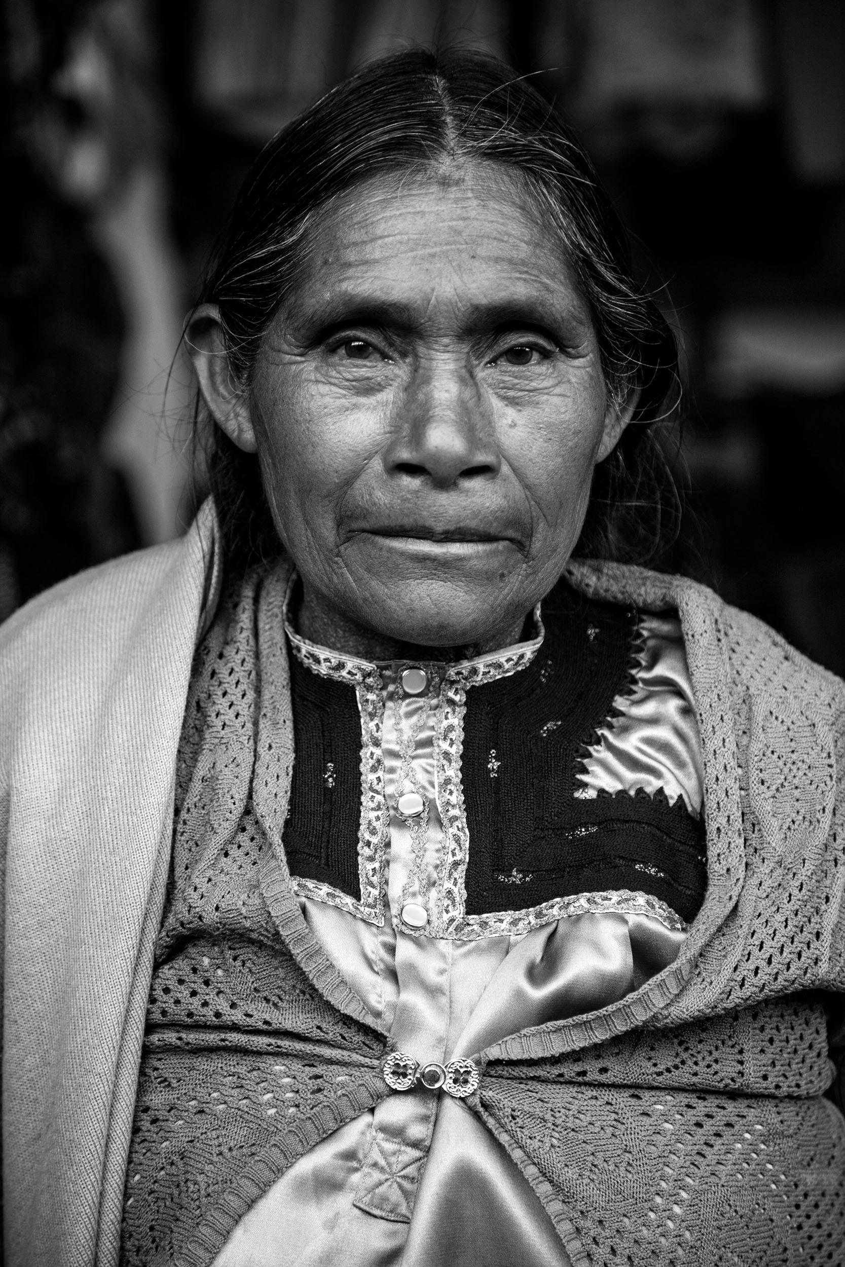 Merchant in Mercado de Artesanas San Juan Chamula Mexico