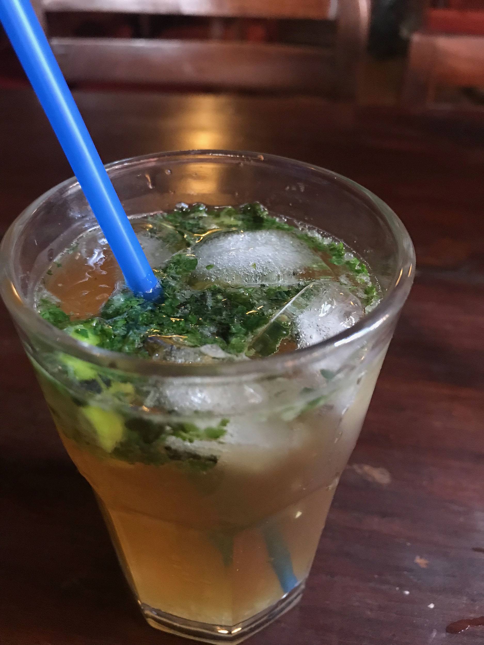 Mojito served at New Orleans Cafe in Kathmandu Nepal