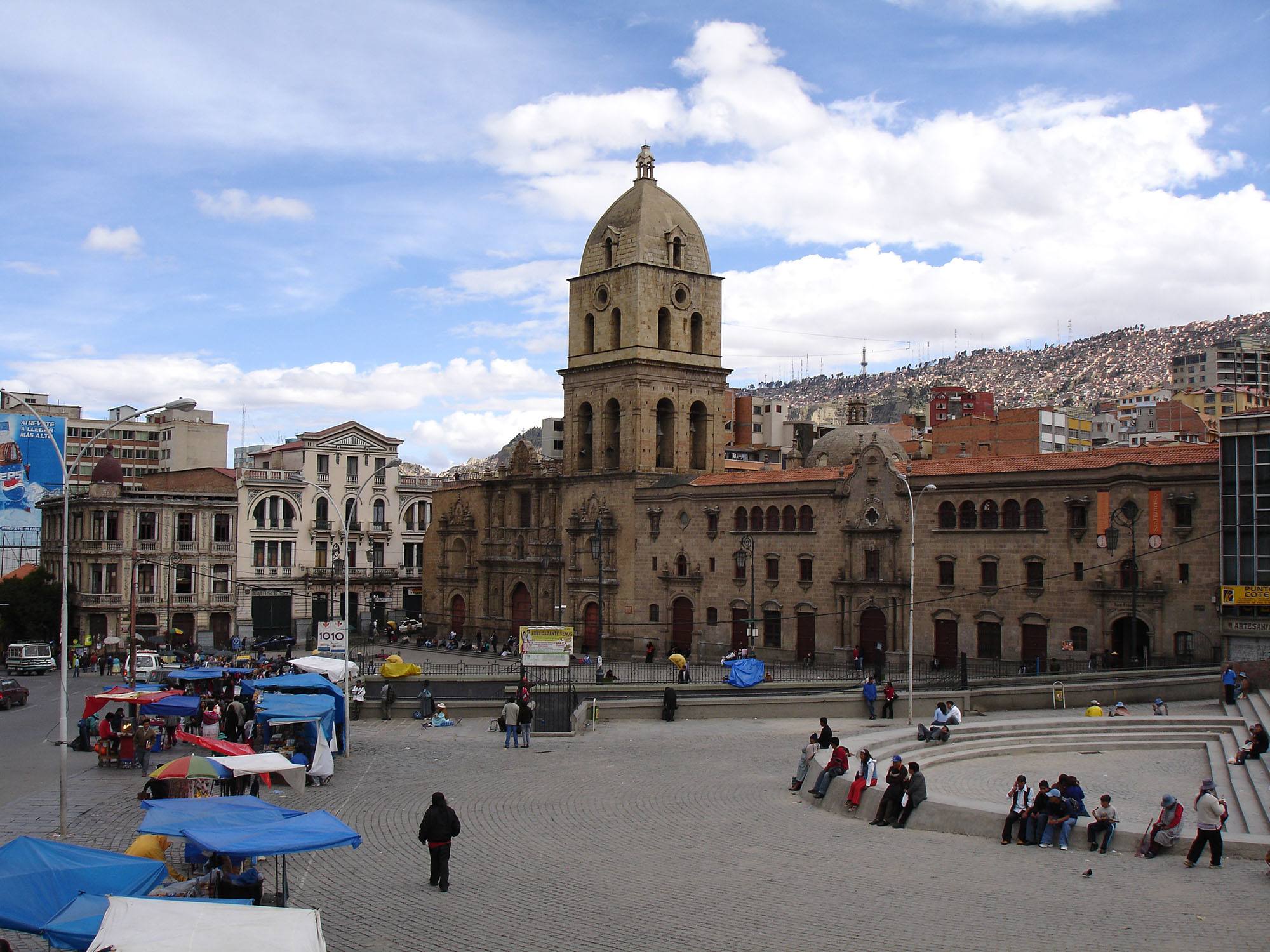 Plaza Murillo in La Paz Bolivia