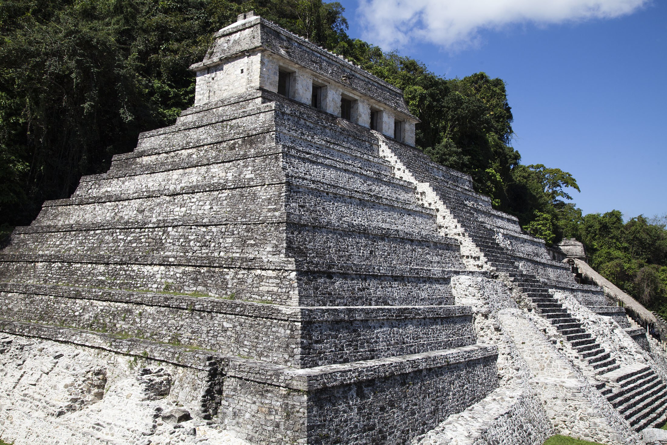 Templo de las inscripciones at Palenque Mexico