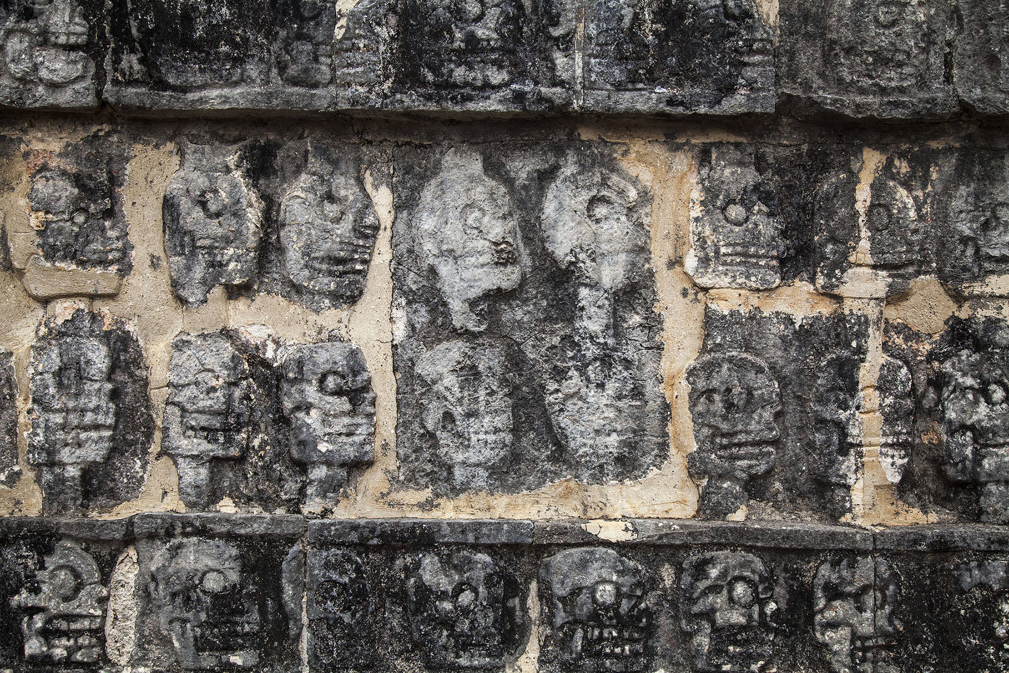 Tzompantli at Chichén Itzá Mexico