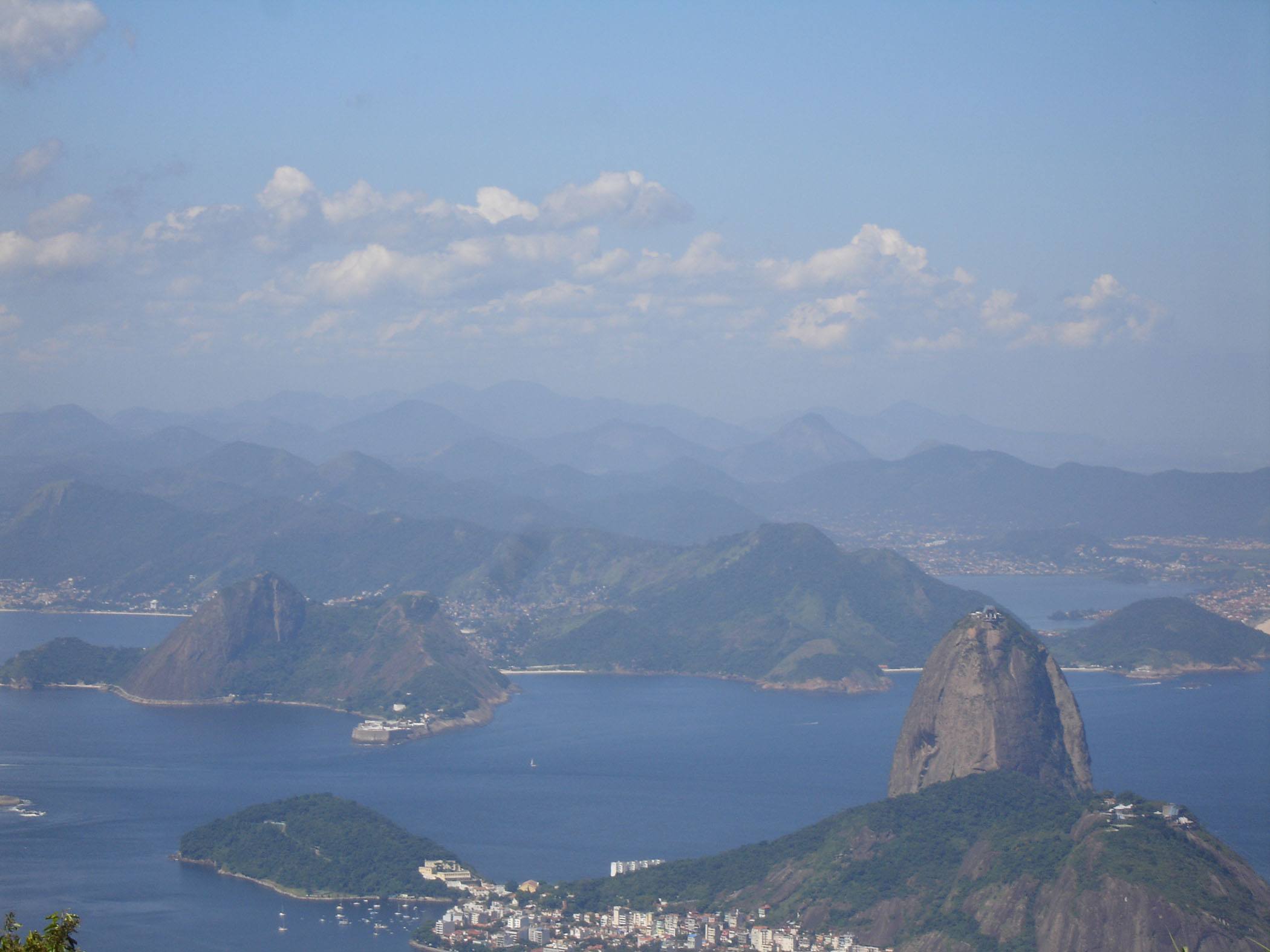 View from Corcovado Rio de Janeiro Brazil