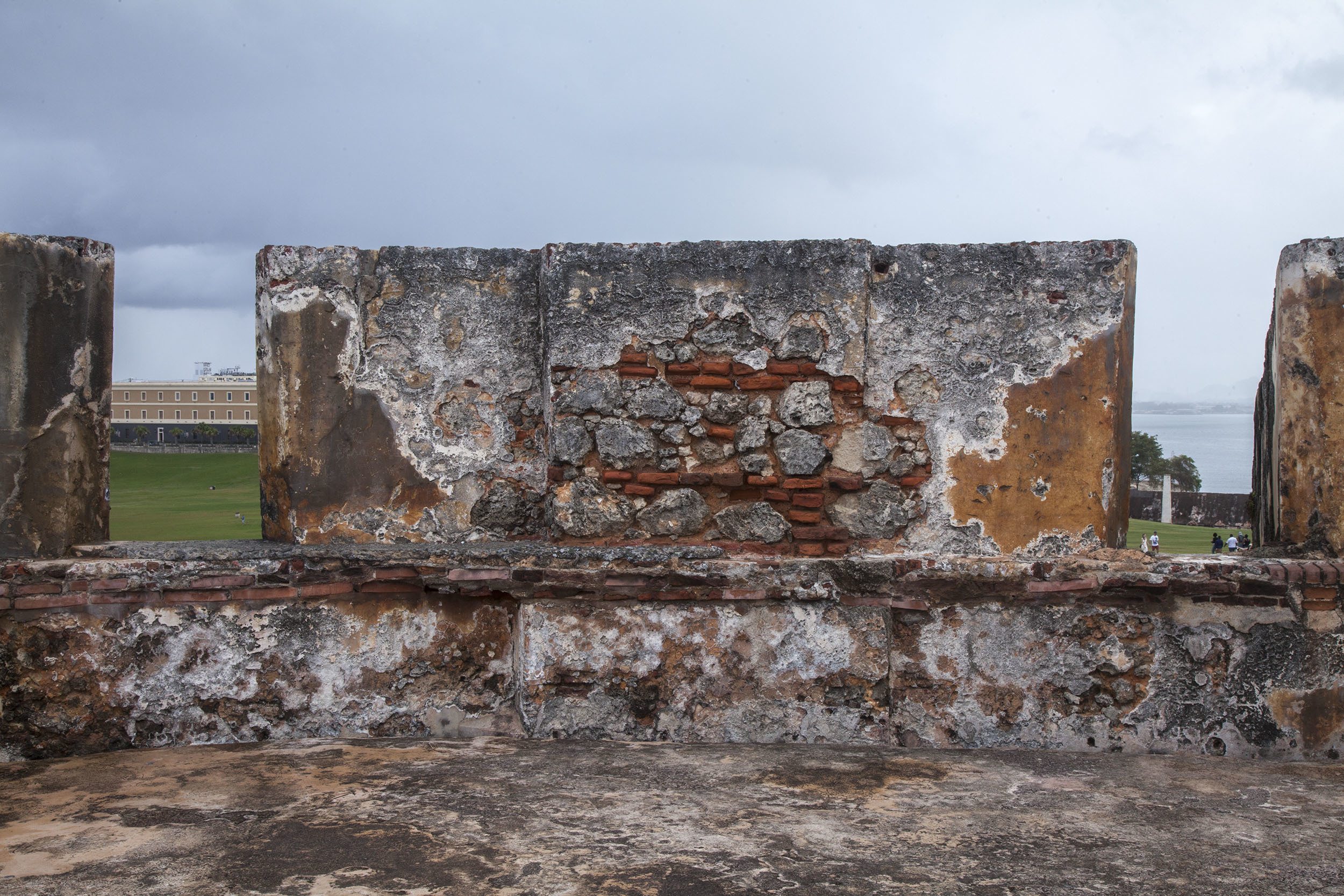 Wall of Castillo san Felipe del Morro San Juan Puerto Rico USA