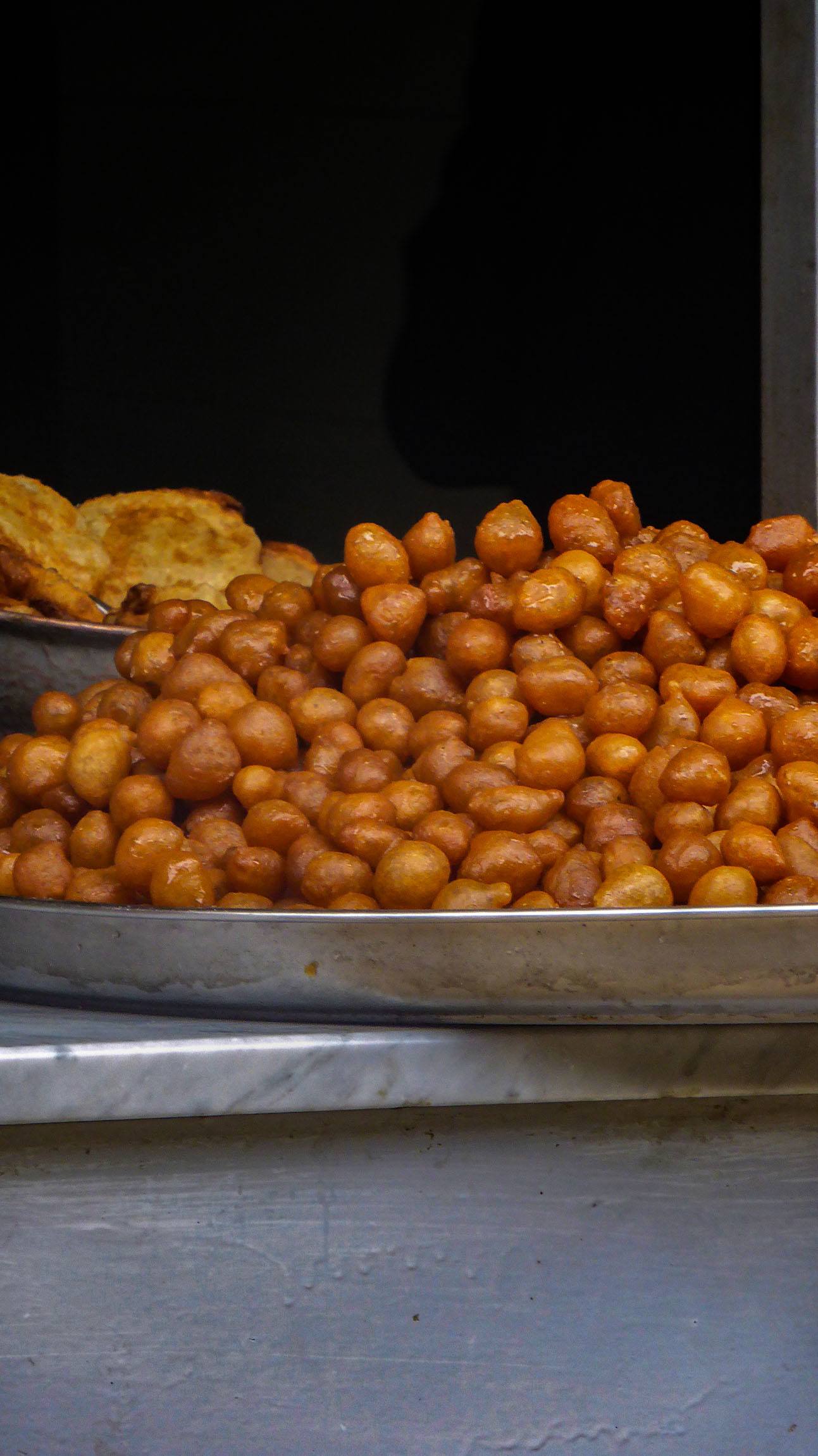 Palestinian sweet at a market in Nablus