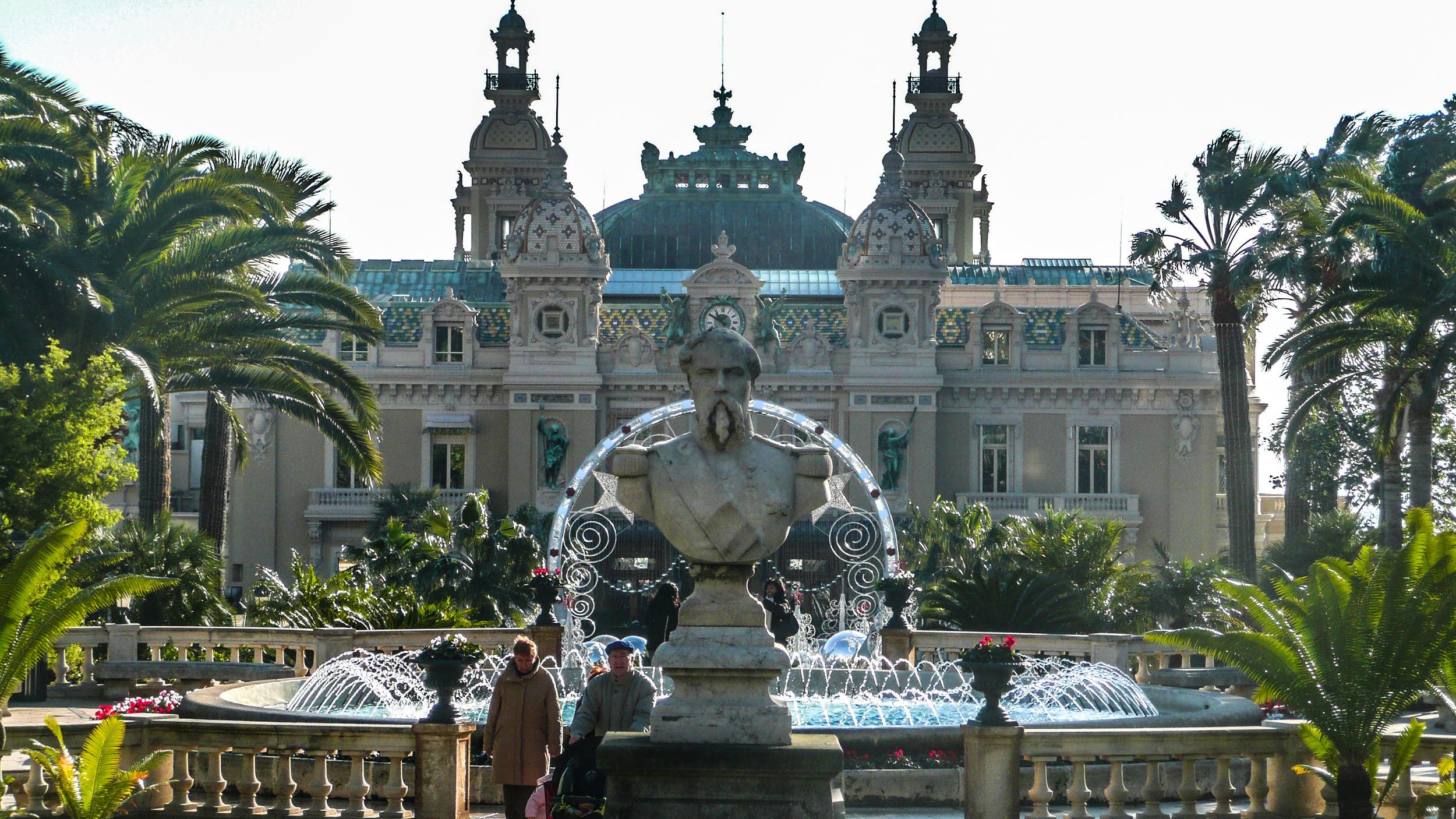 Statue at the entrance to Monte Carlo Casino Monaco