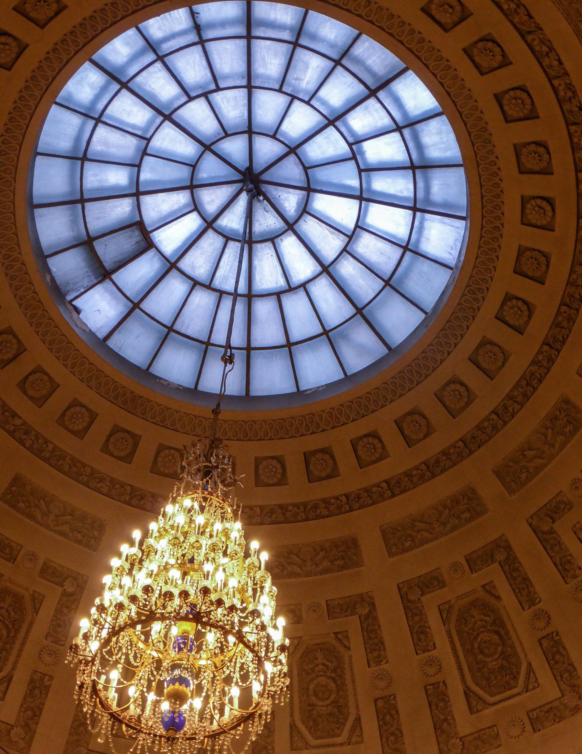 A chandelier inside The Hermitage Saint Petersburg Russia