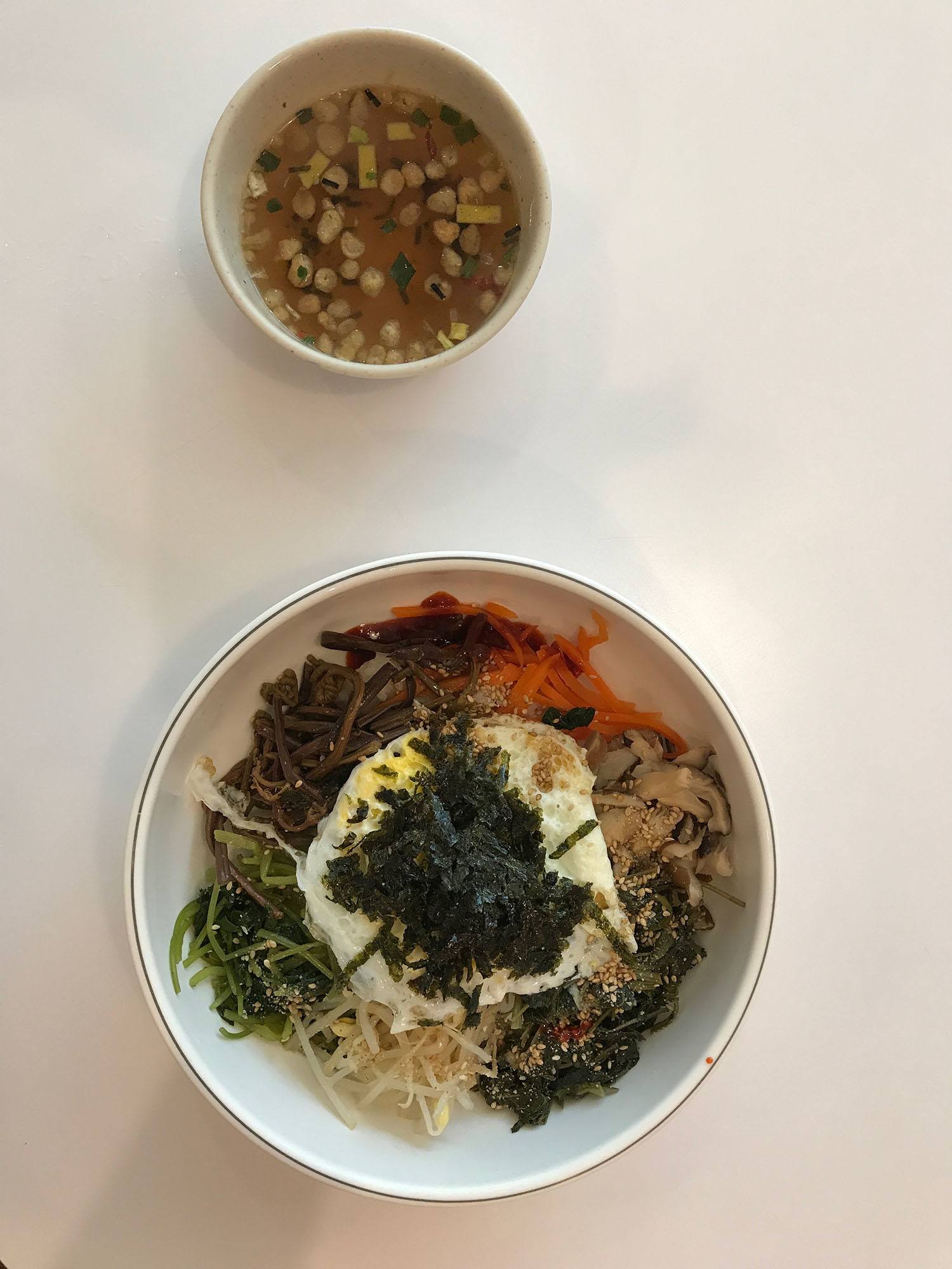 Bibimbap from restaurant inside Seoraksan National Park Republic of Korea