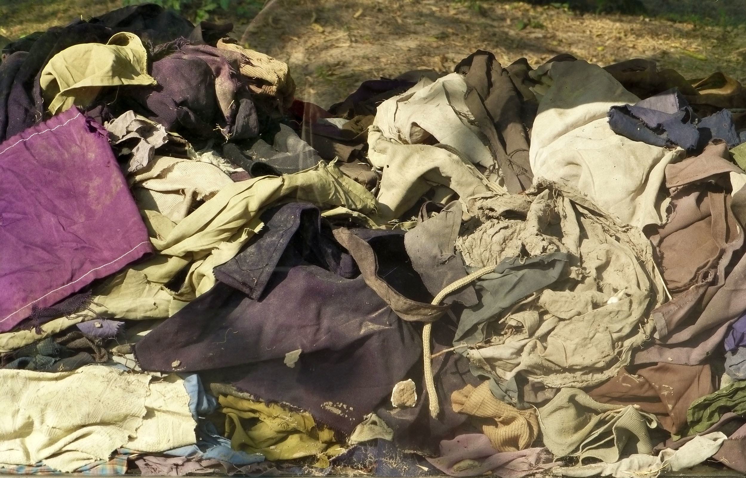 Clothes at the Killing Fields Phnom Penh Cambodia