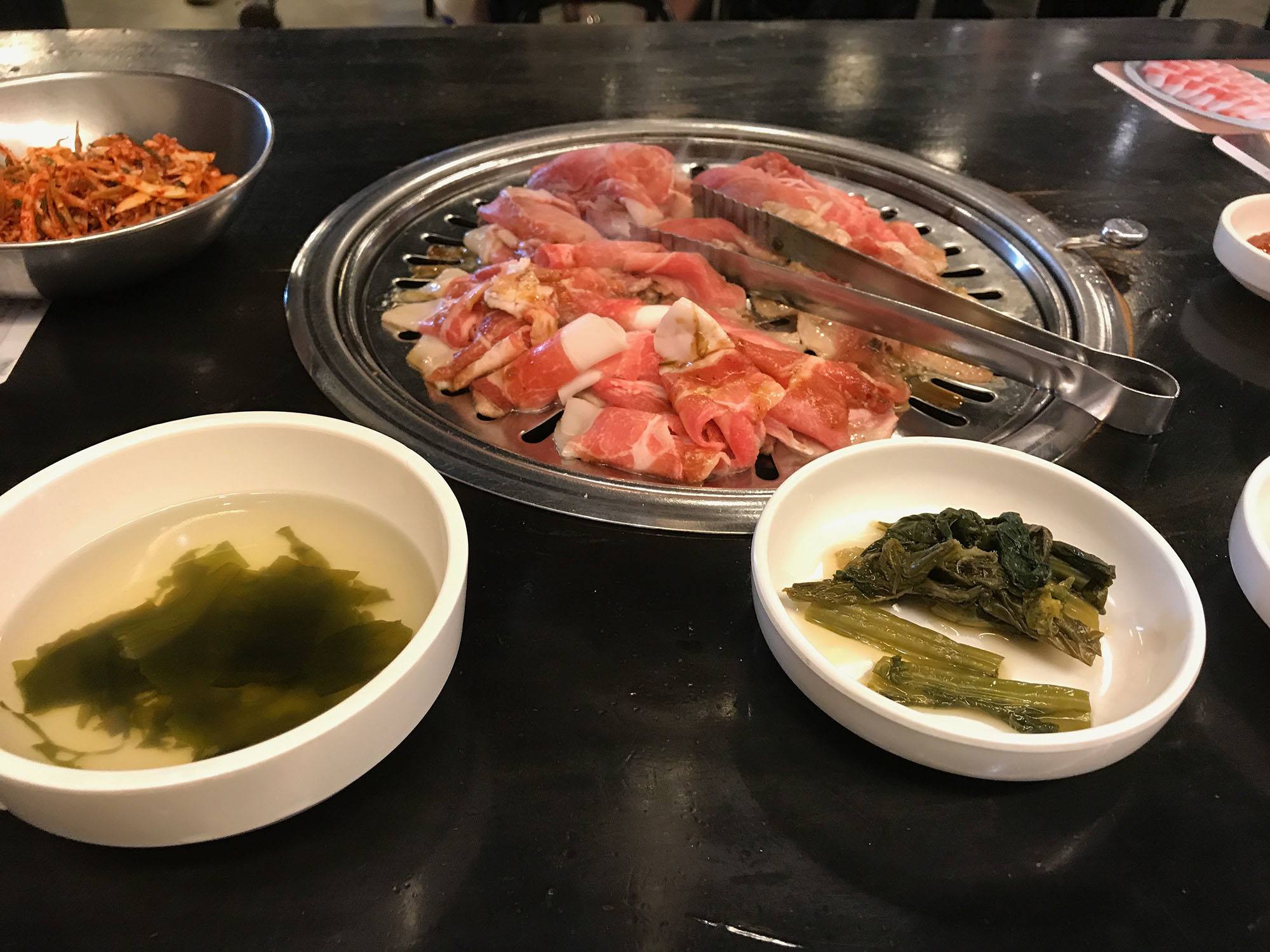 Korean barbeque in Seoul Republic of Korea