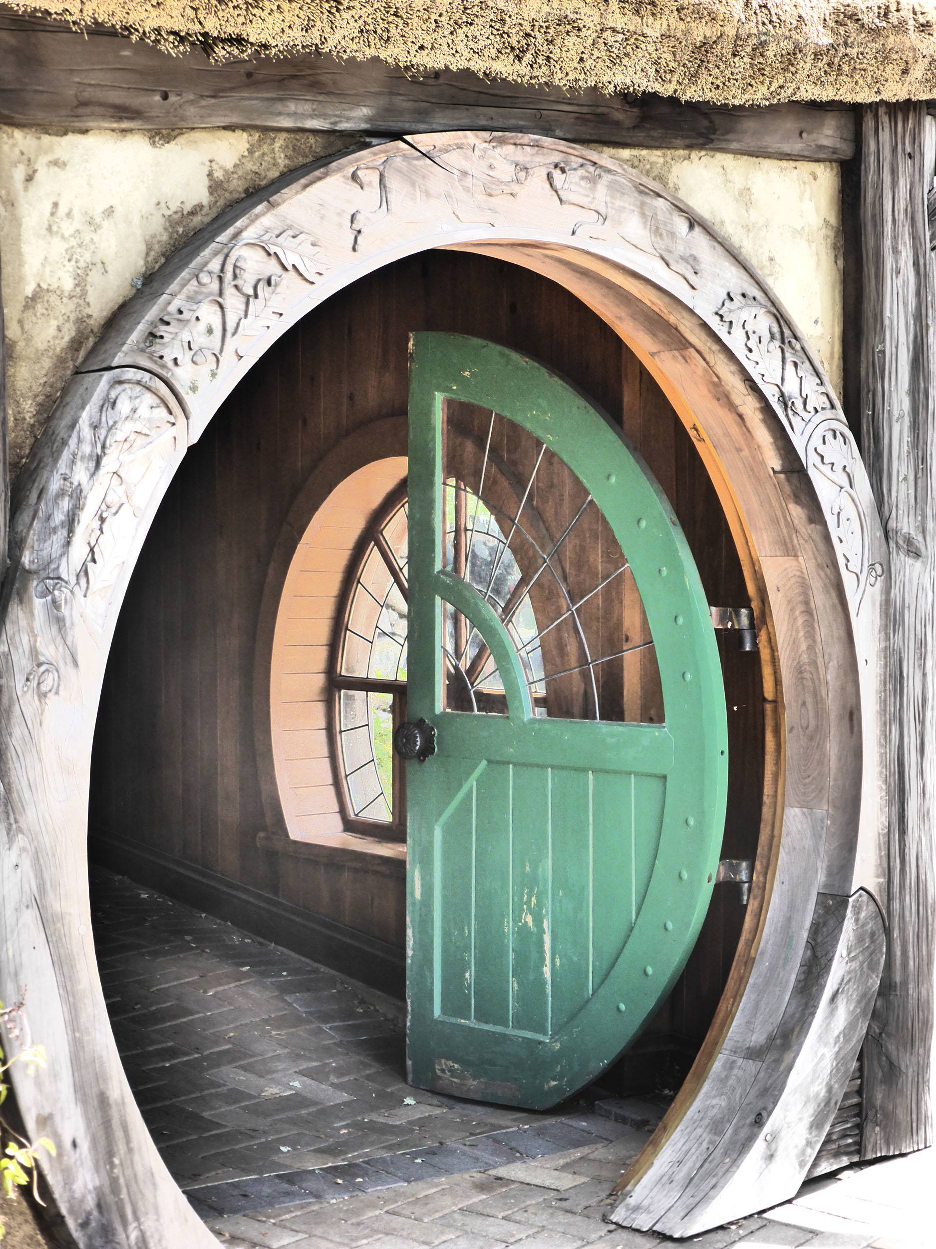 Round door Matamata North Island New Zealand