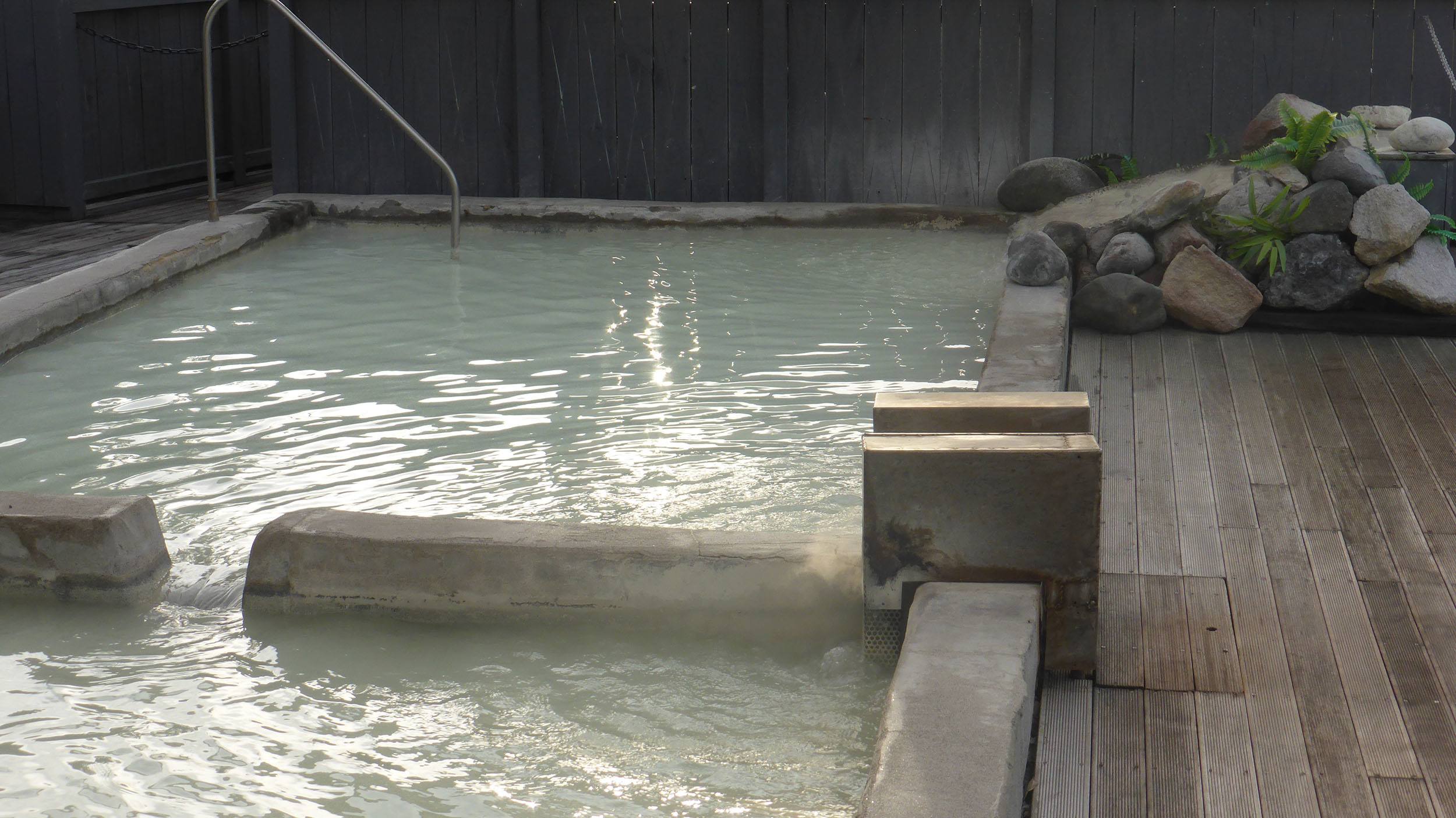 Sulphur pools at Hellsgate Geothermal Park Rotorua North Island New Zealand