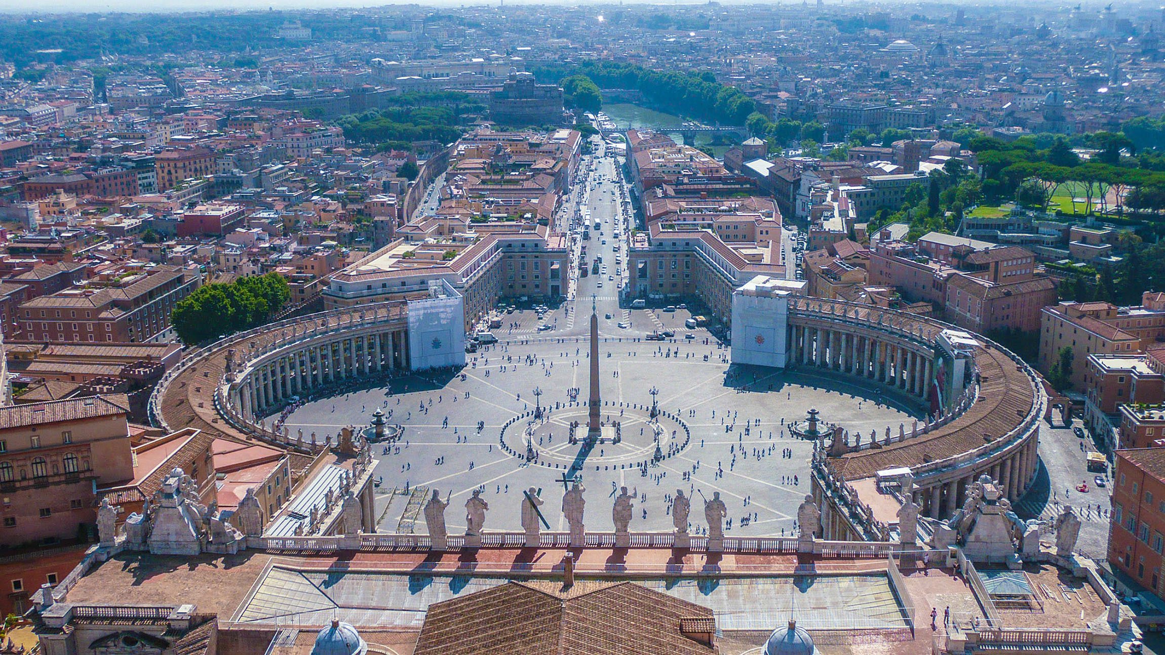 View of Rome from within Vatican City