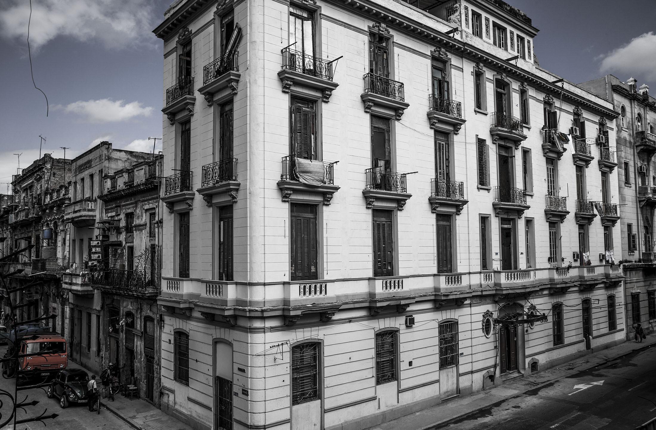 A beautifully preserved building in Havana Cuba