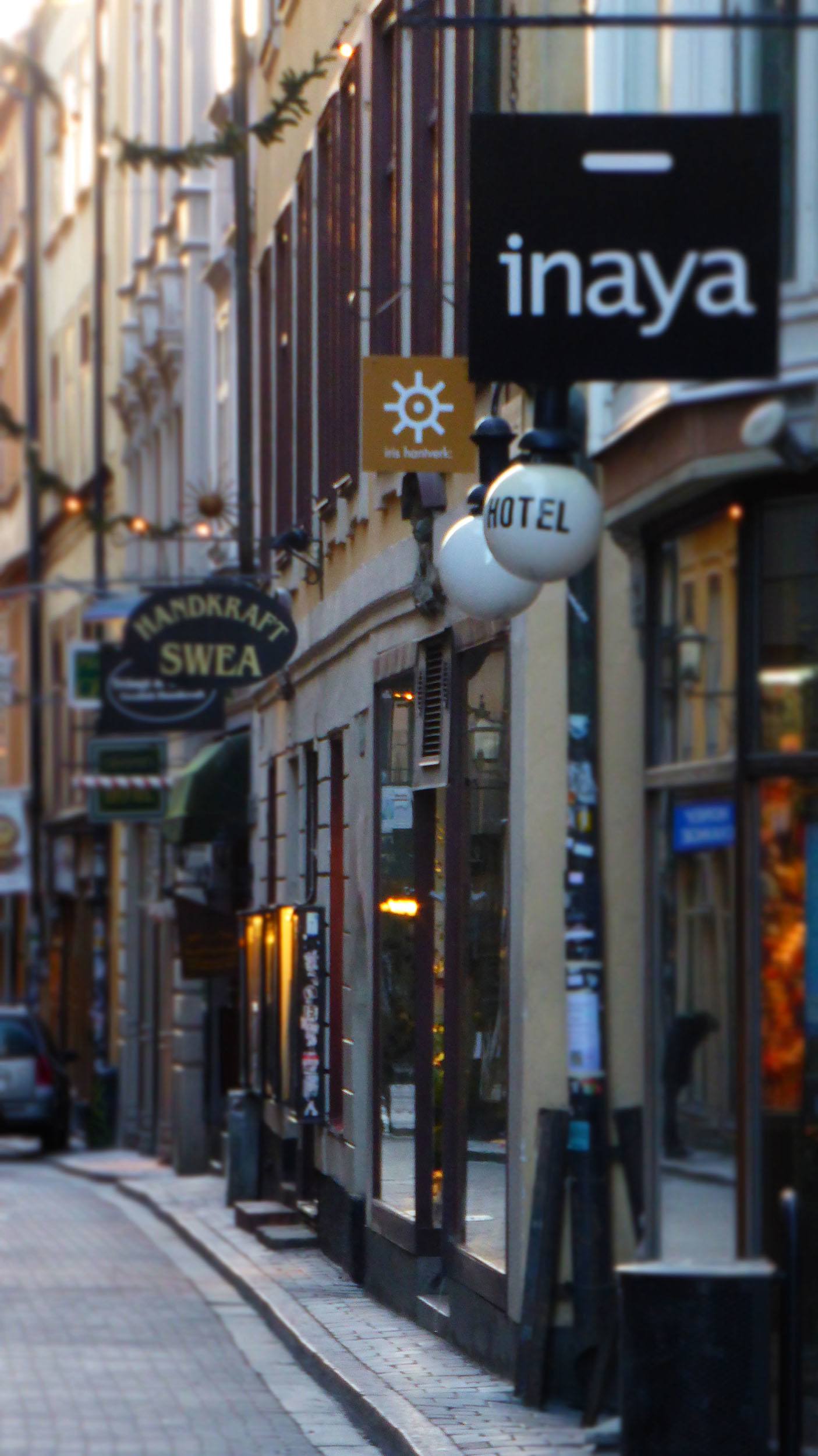 A shopping street in Stockholm Sweden