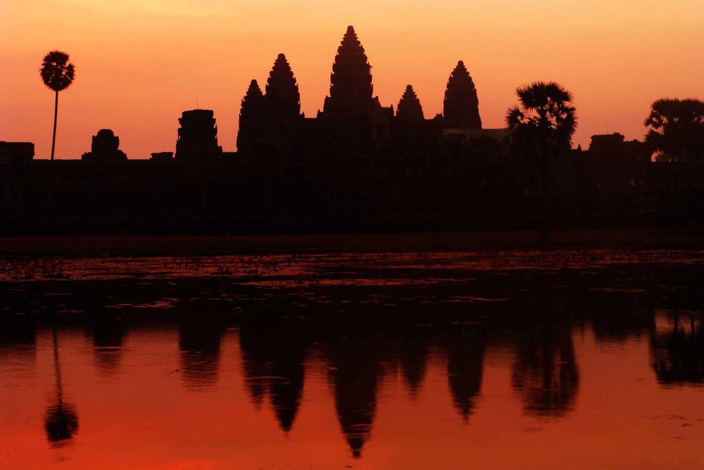 Angkor Wat Cambodia at sunrise