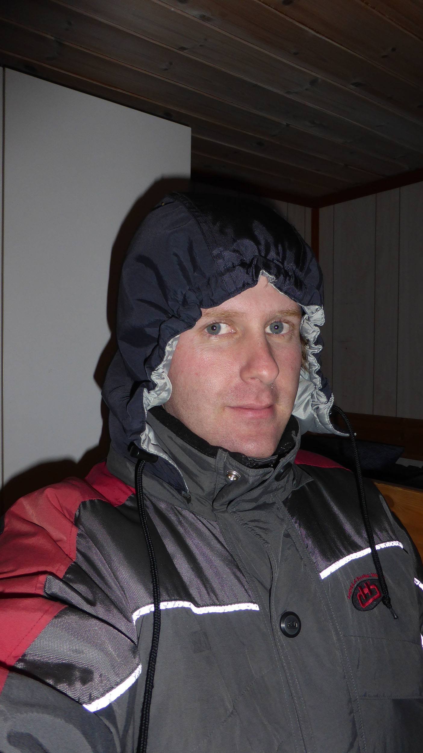 Ben dressed in a snowsuit at Camp Alta Sweden