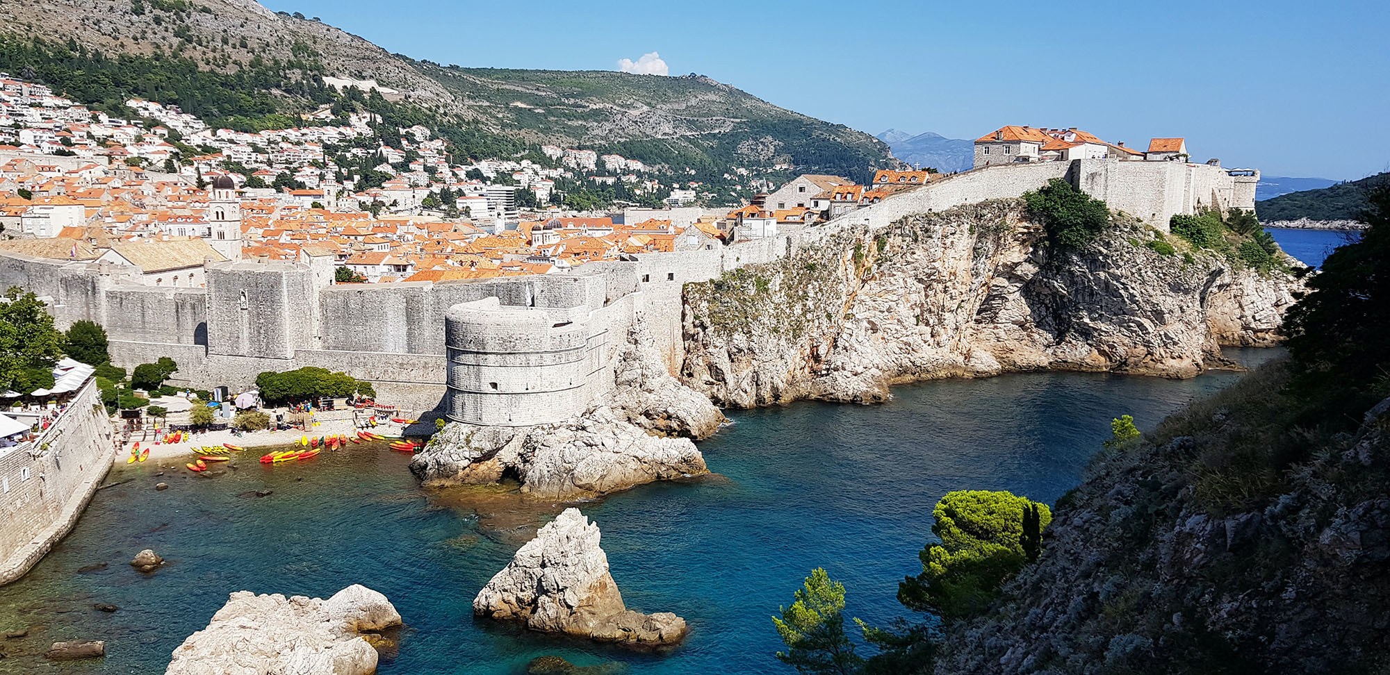 Old part of Dubrovnik Croatia from a distance