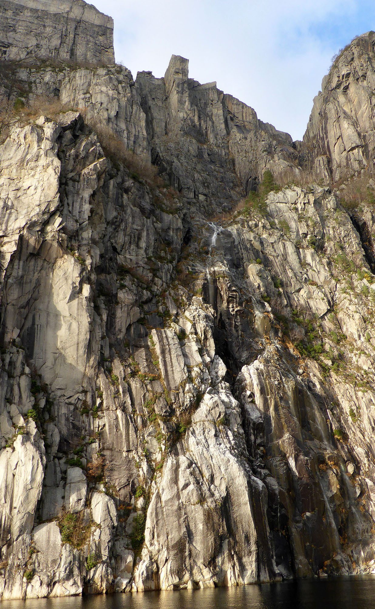 Preikestolen aka Pulpit Rock in the Fjords near Stavanger Norway