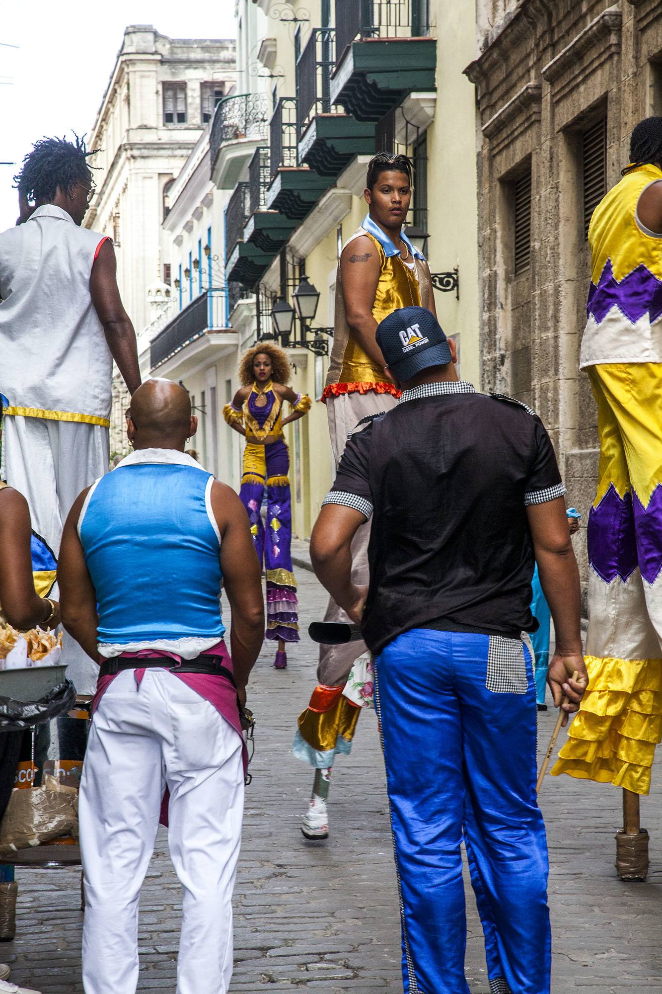 Street performers in Havana Cuba