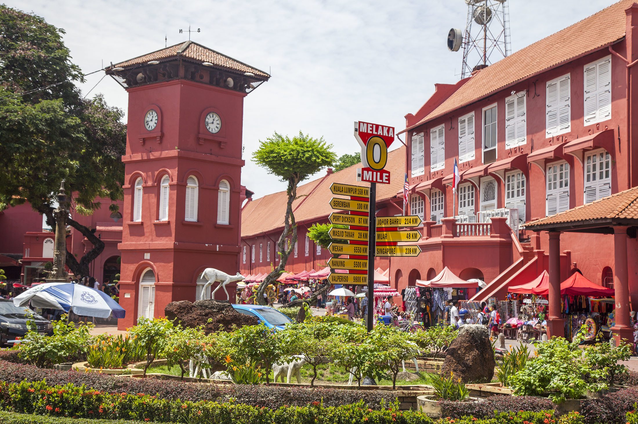 Tan Beng Swee clocktower in Malacca Malaysia