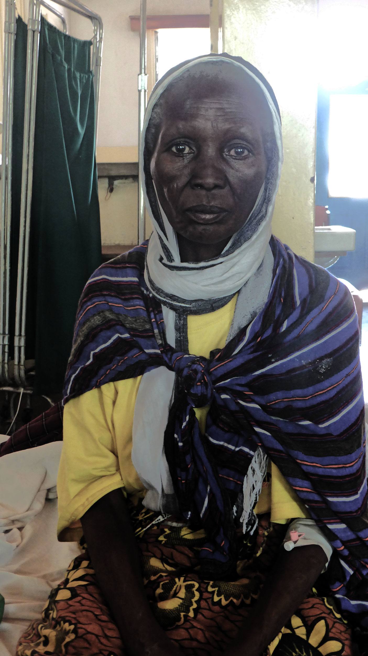 Tanzanian woman in hospital near Arusha Tanzania