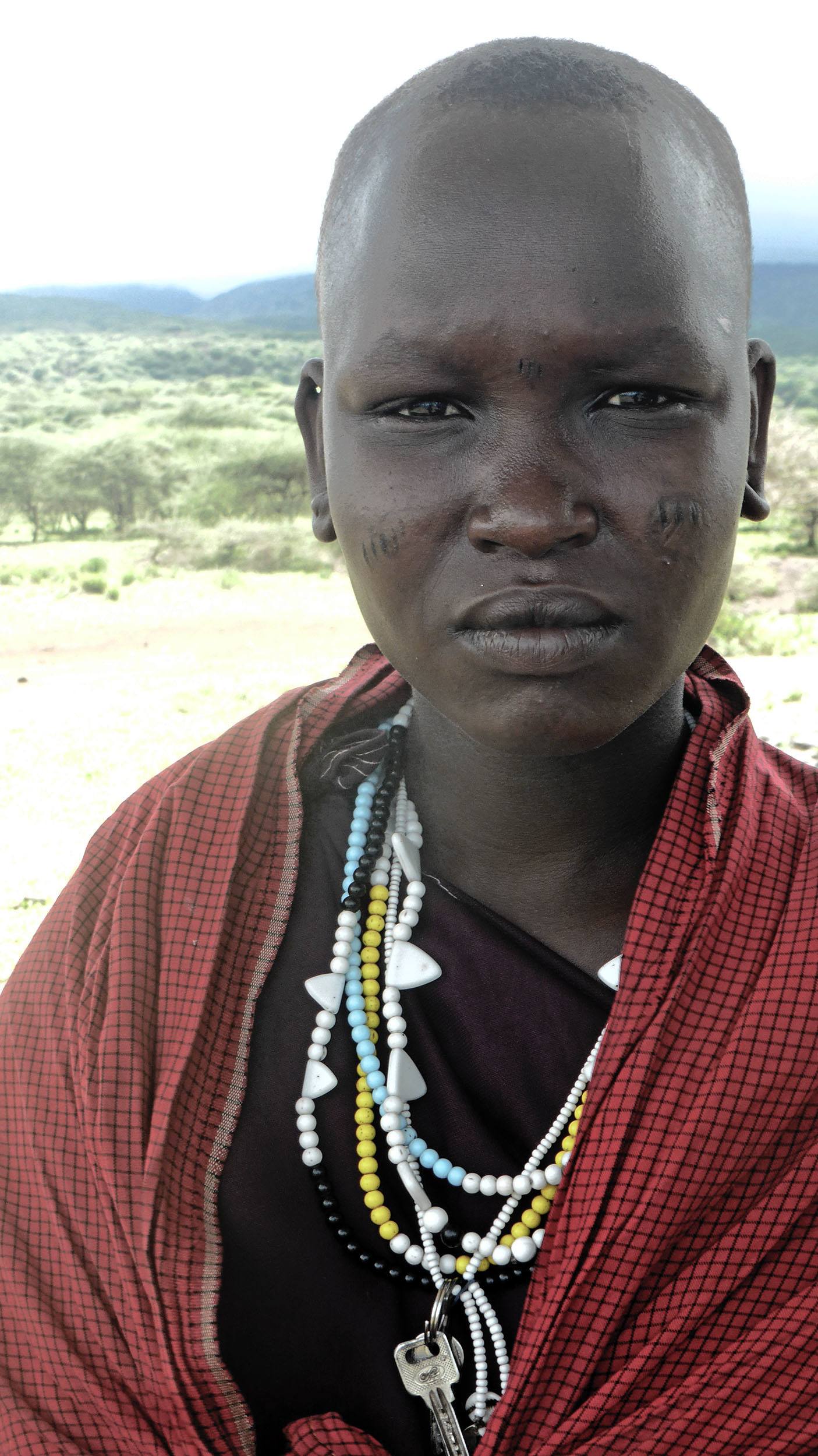 Young Maasai woman in Tanzania