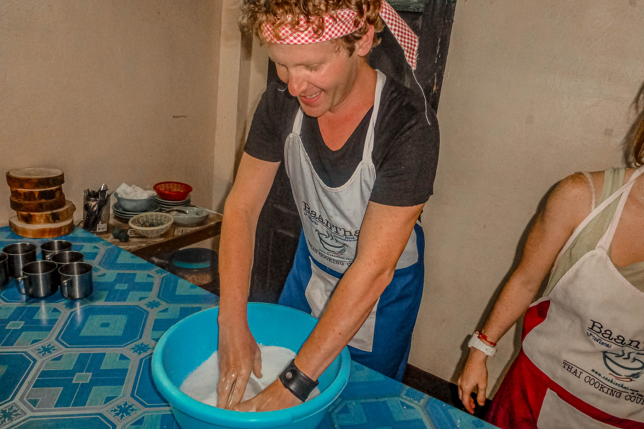 Ben at Baan Thai cooking school in Chiang Mai, Thailand