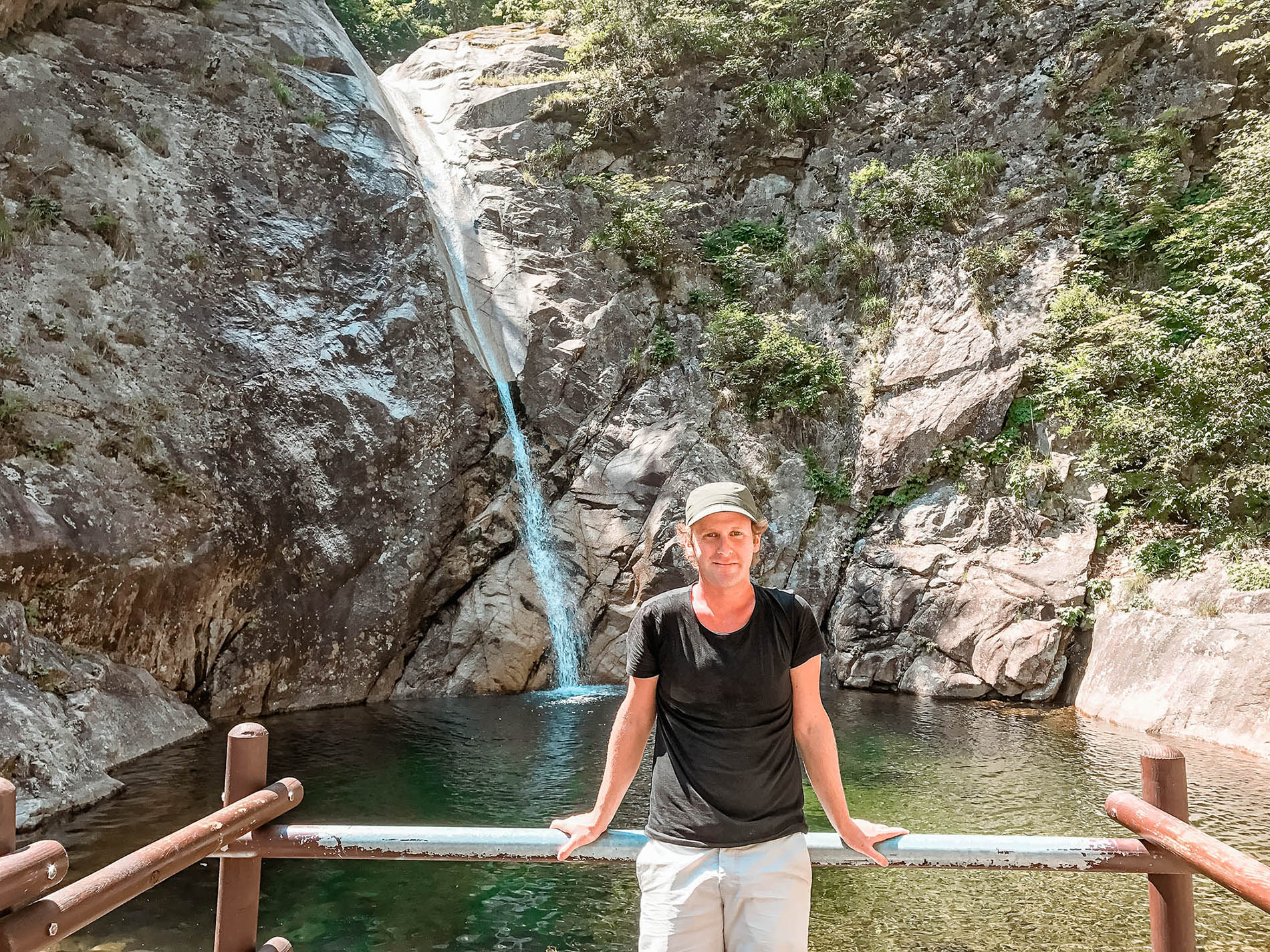 Ben at Biryong Falls inside Seoroksan National Park in South Korea