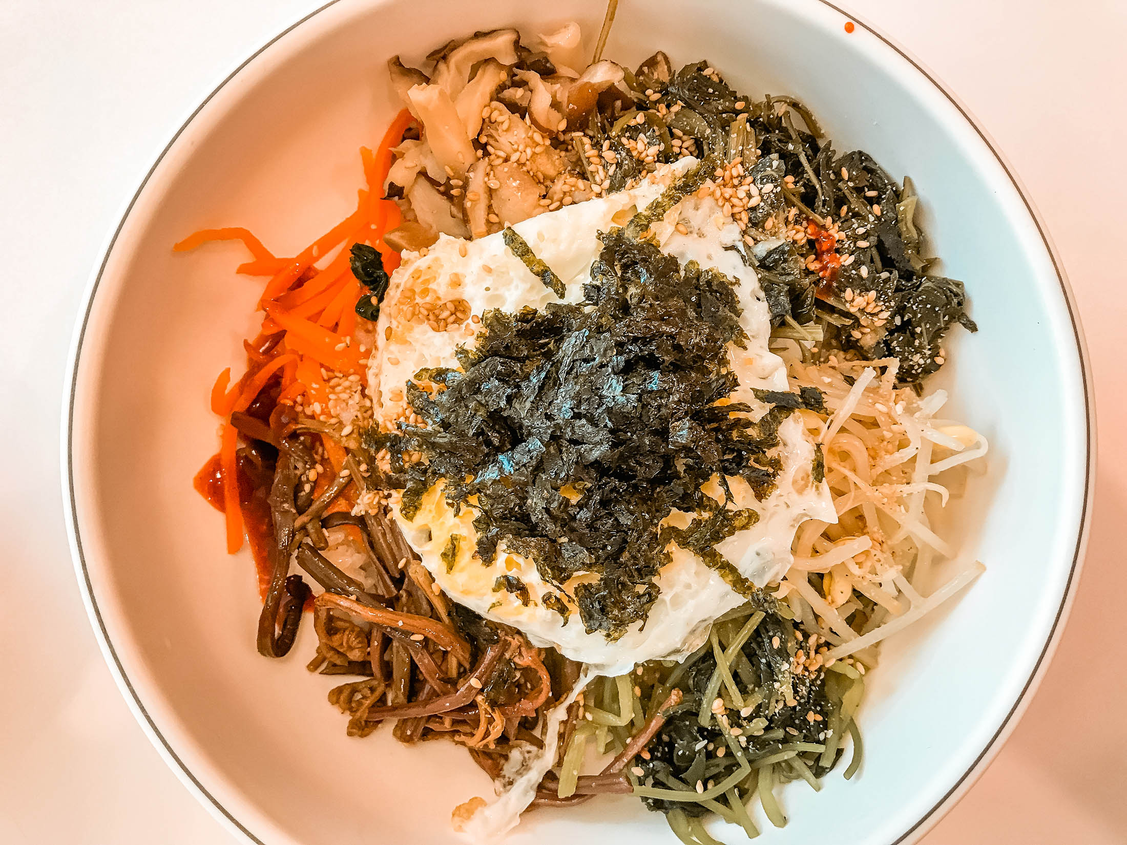 Bibimbap in a restaurant inside Seoroksan National Park, South Korea