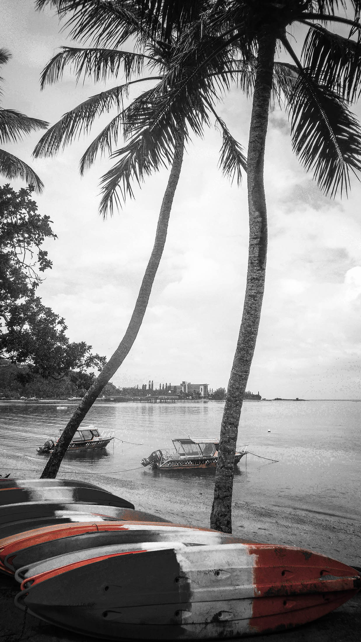 Canoes on Anse Vata Beach, Noumea, New Caledonia-2