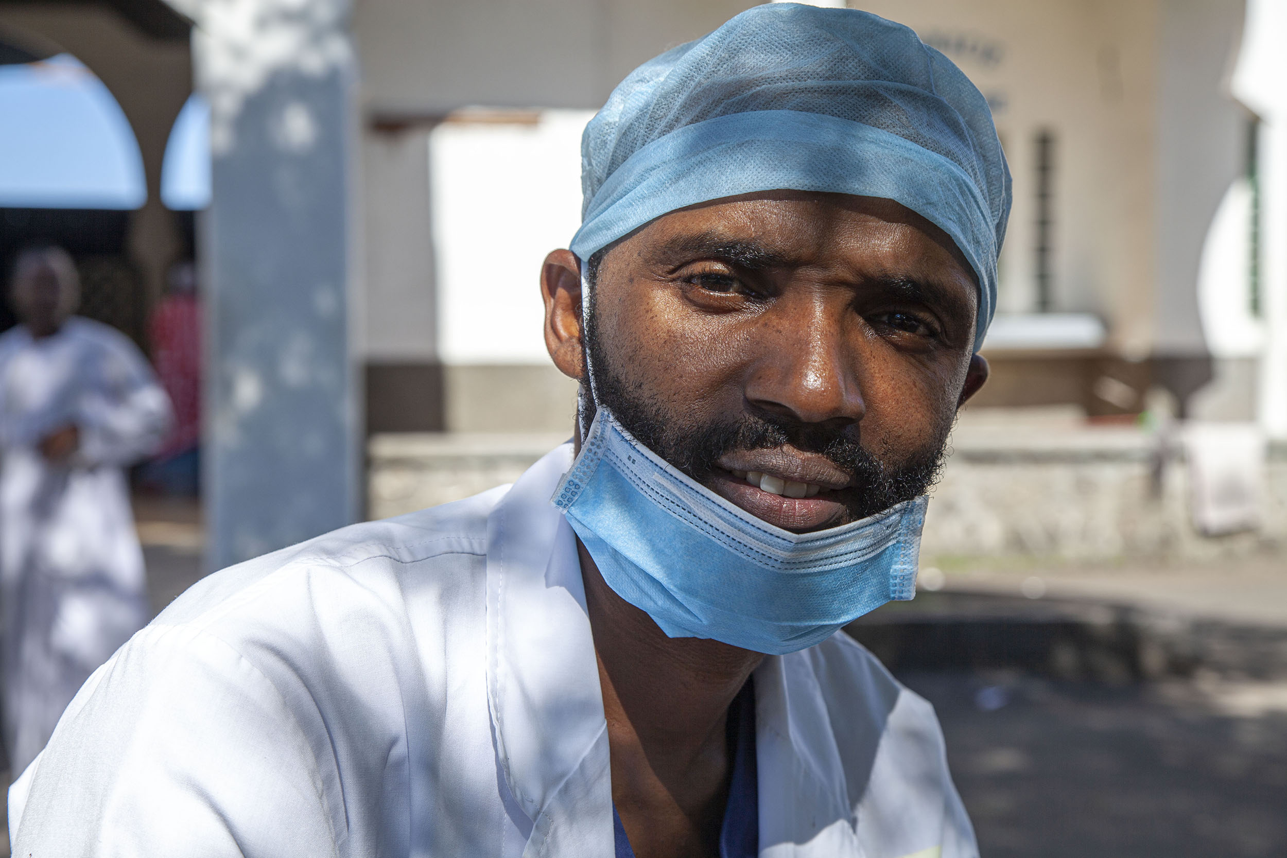 Kadafi, a nurse in Comoros, Africa