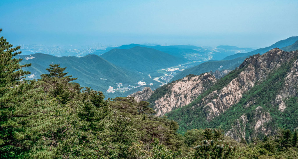 View of Seoroksan National Park in South Korea