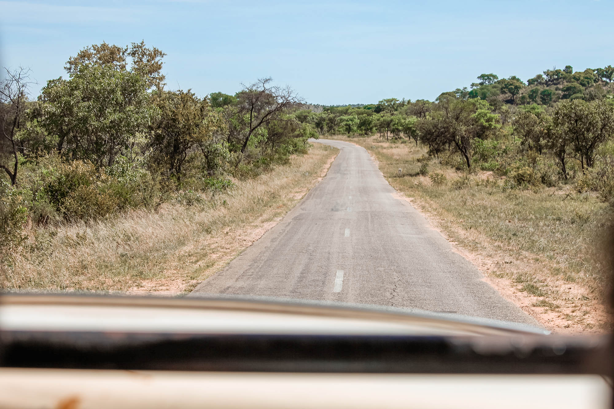 Driving through Matobo National Park, Zimbabwe