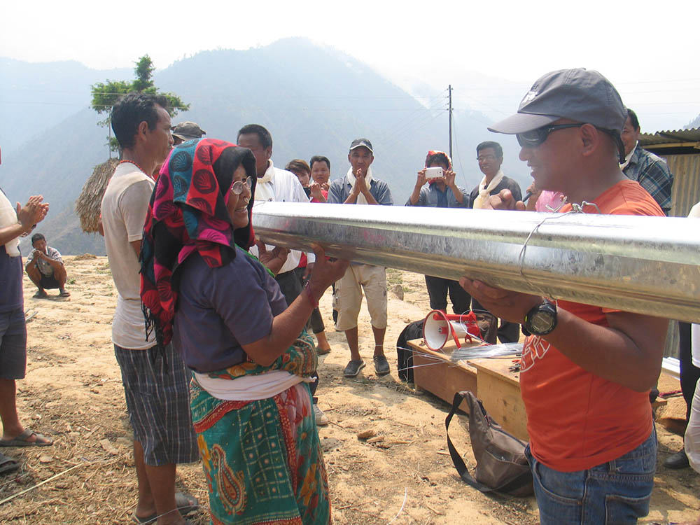 School building work in Kavrepalanchok, Nepal