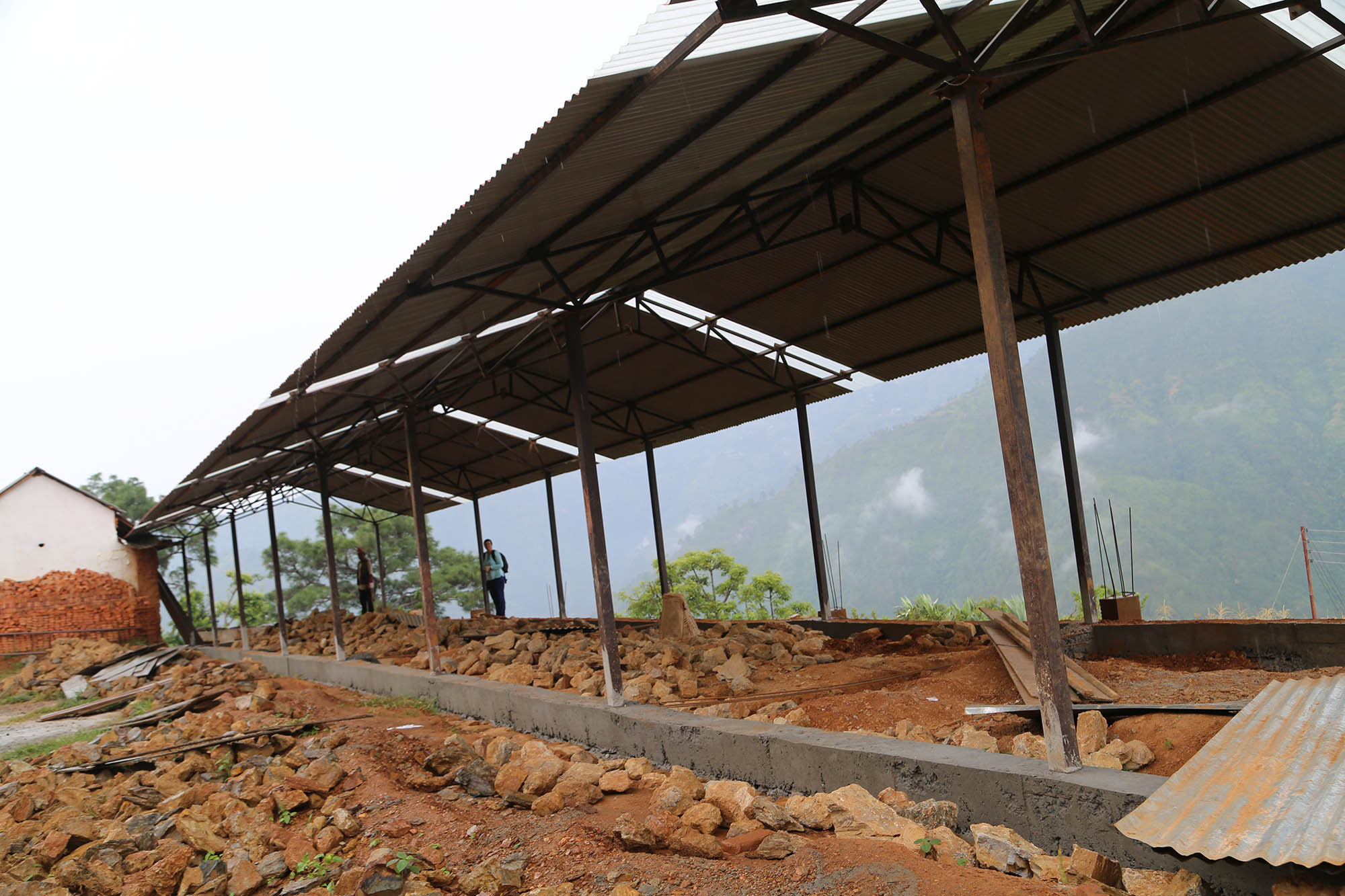 School structure in Kavrepalanchok, Nepal