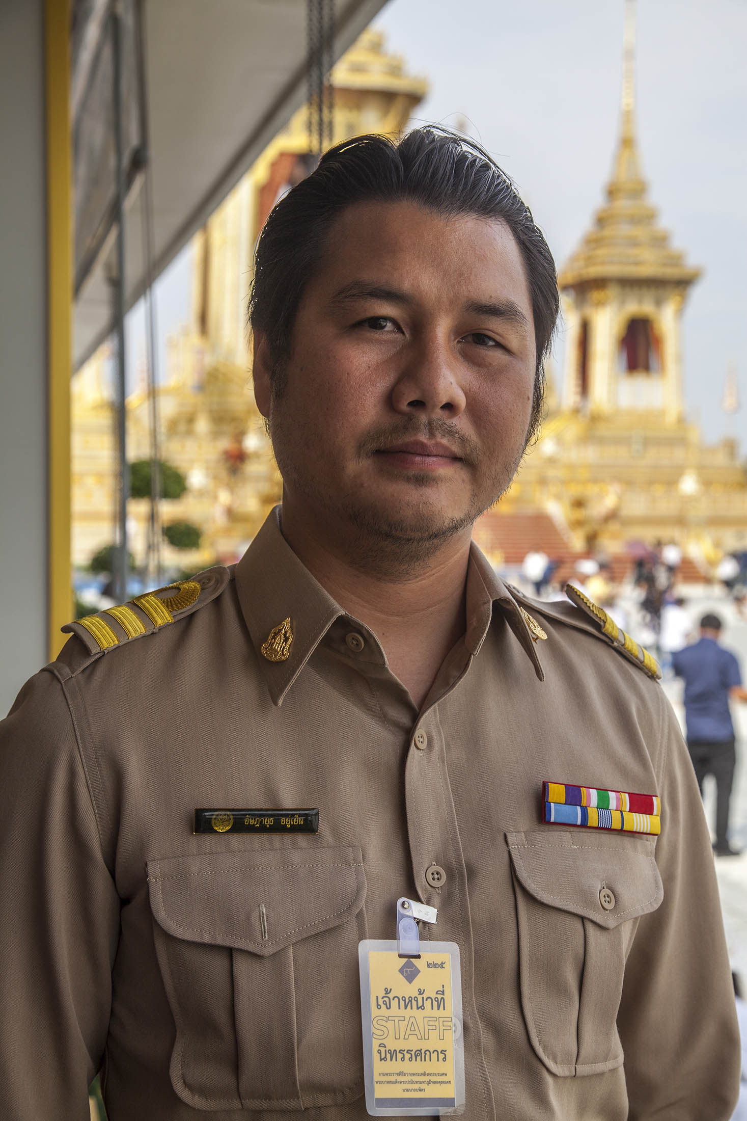 Guard at Sanam Luang, Bangkok, Thailand